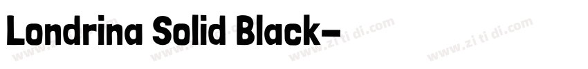 Londrina Solid Black字体转换